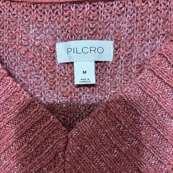 Pilcro-Anthropologie V-Neck Slouchy Sweater, Size M - Picture 4 of 6